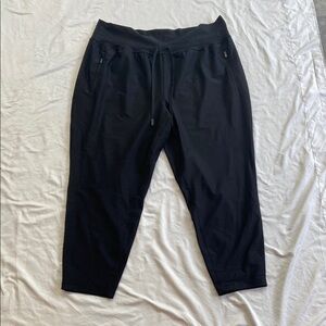 Old Navy Black Jogger Track Pants with Elastic Waistband